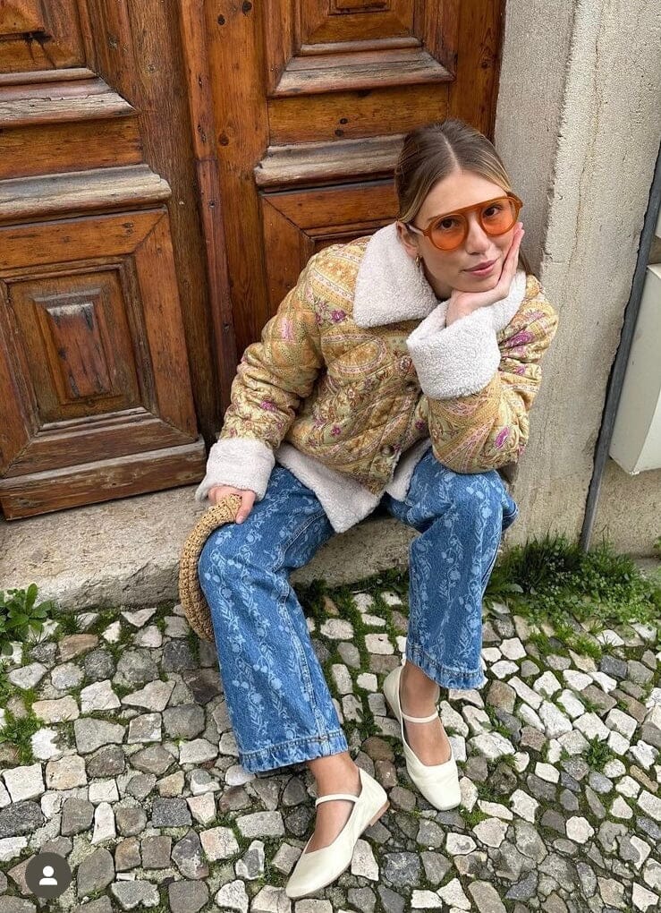 Julieta Mary Janes in Ivory Leather Julieta AUGUSTA 