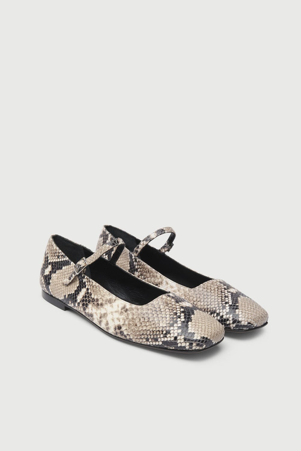 Julieta Mary Janes in Snake Print Leather Mary Jane AUGUSTA 