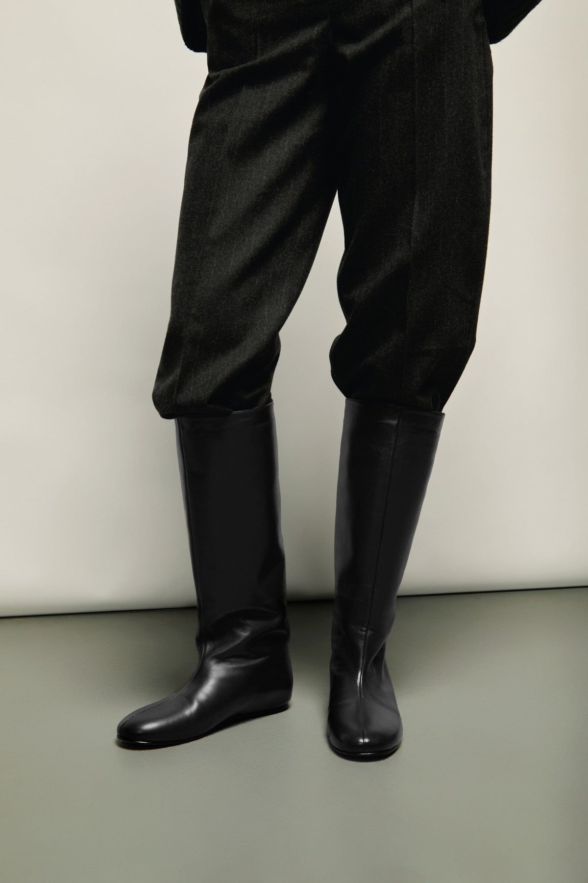 Juno Boots in Black Leather Boots AUGUSTA 