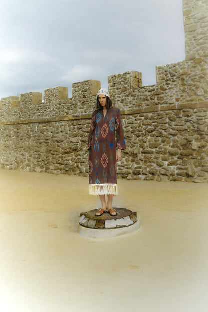 Kaftán Marcela Marrón Dresses Julise Magon 