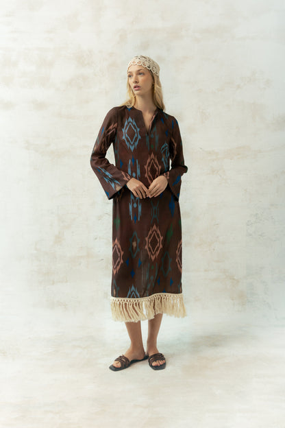 Kaftán Marcela Marrón Dresses Julise Magon 