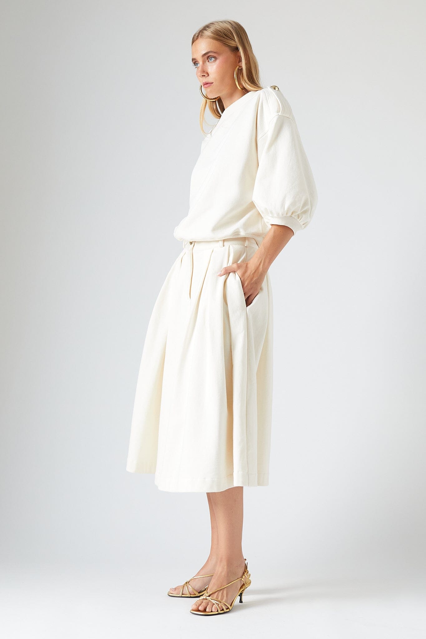 Keaton Skirt Cream Skirts The Label Edition 