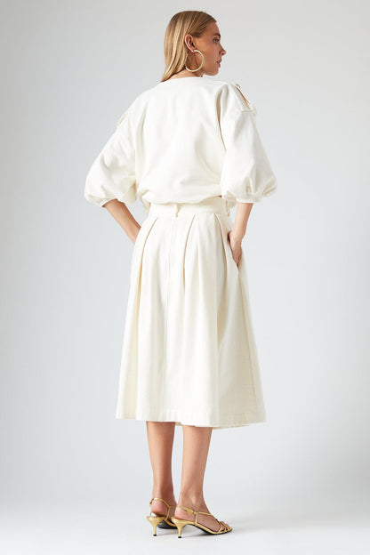 Keaton Skirt Cream Skirts The Label Edition 