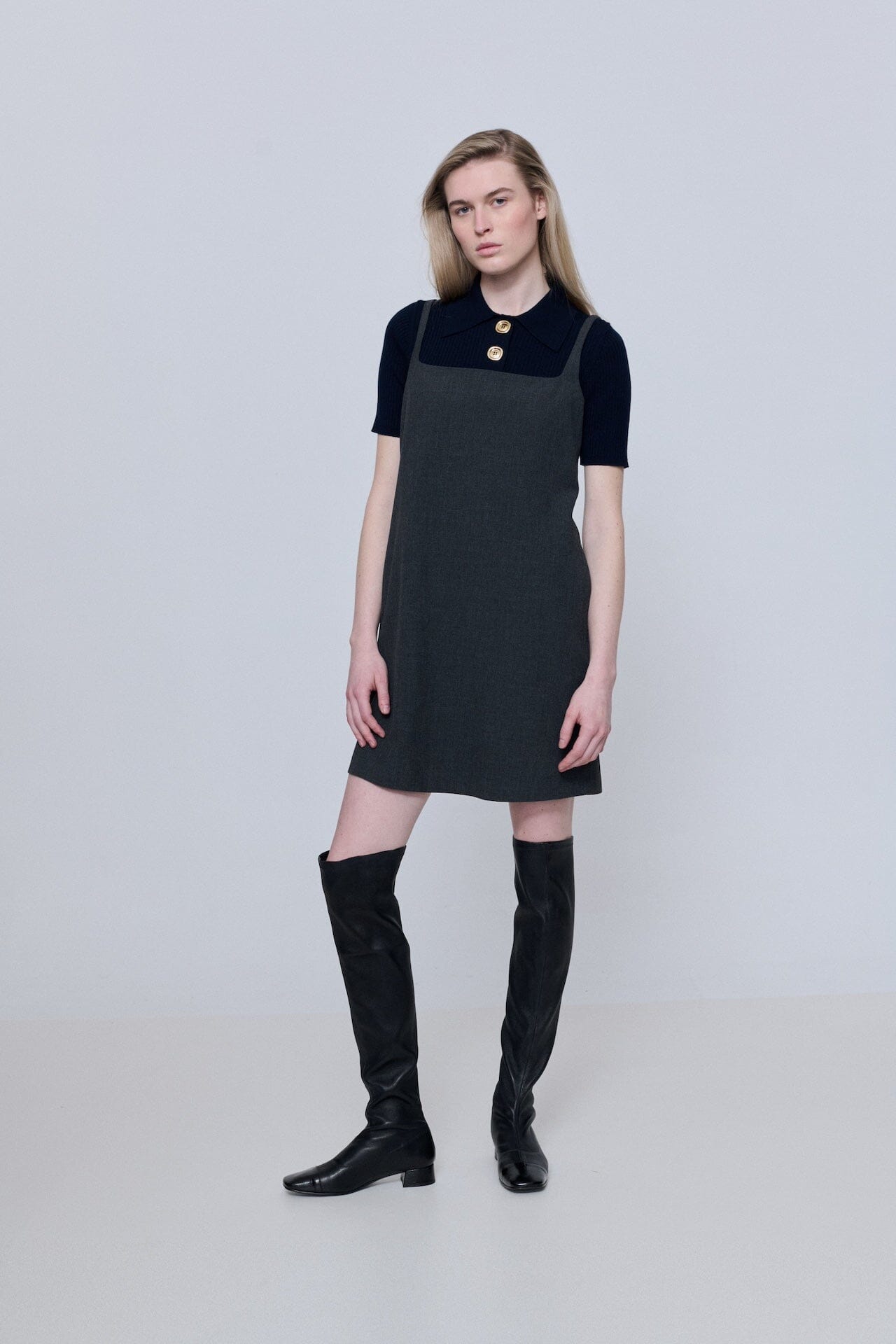 Kendall Boots in Black Leather Boots AUGUSTA 