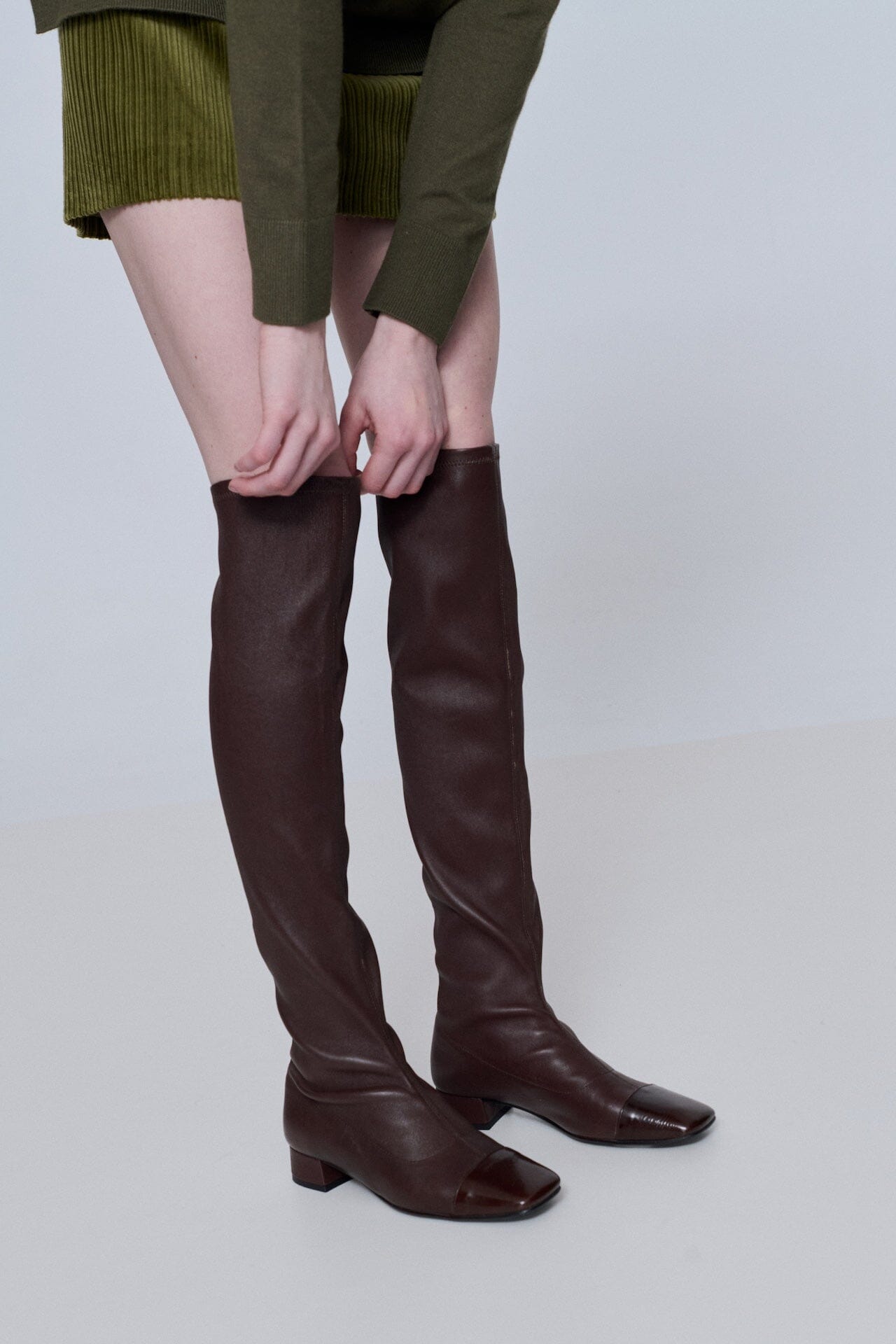 Kendall Boots in Chocolate Leather Boots AUGUSTA 