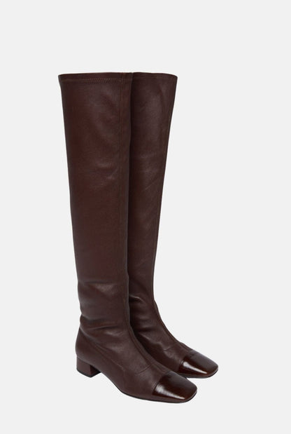 Kendall Boots in Chocolate Leather Boots AUGUSTA 