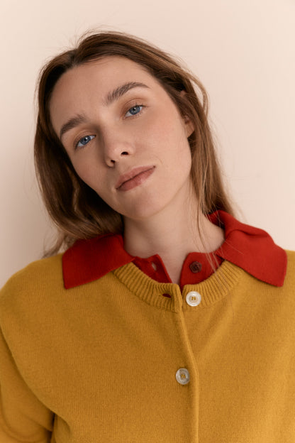 Kent Cardigan Mustard Sweaters Laia Alen 