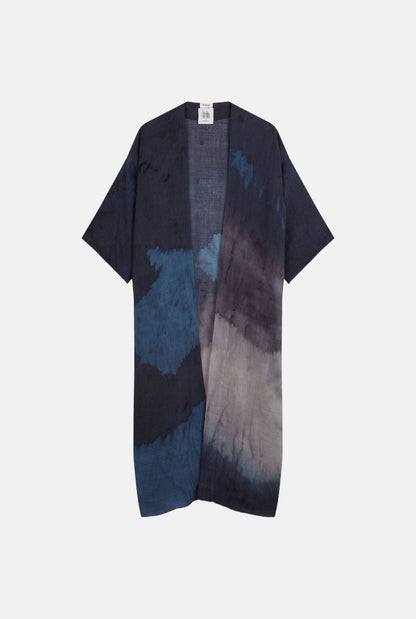 Kimono Charlotte Azul Gris Gris Oscuro Capes & shawls Atelier Aletheia 