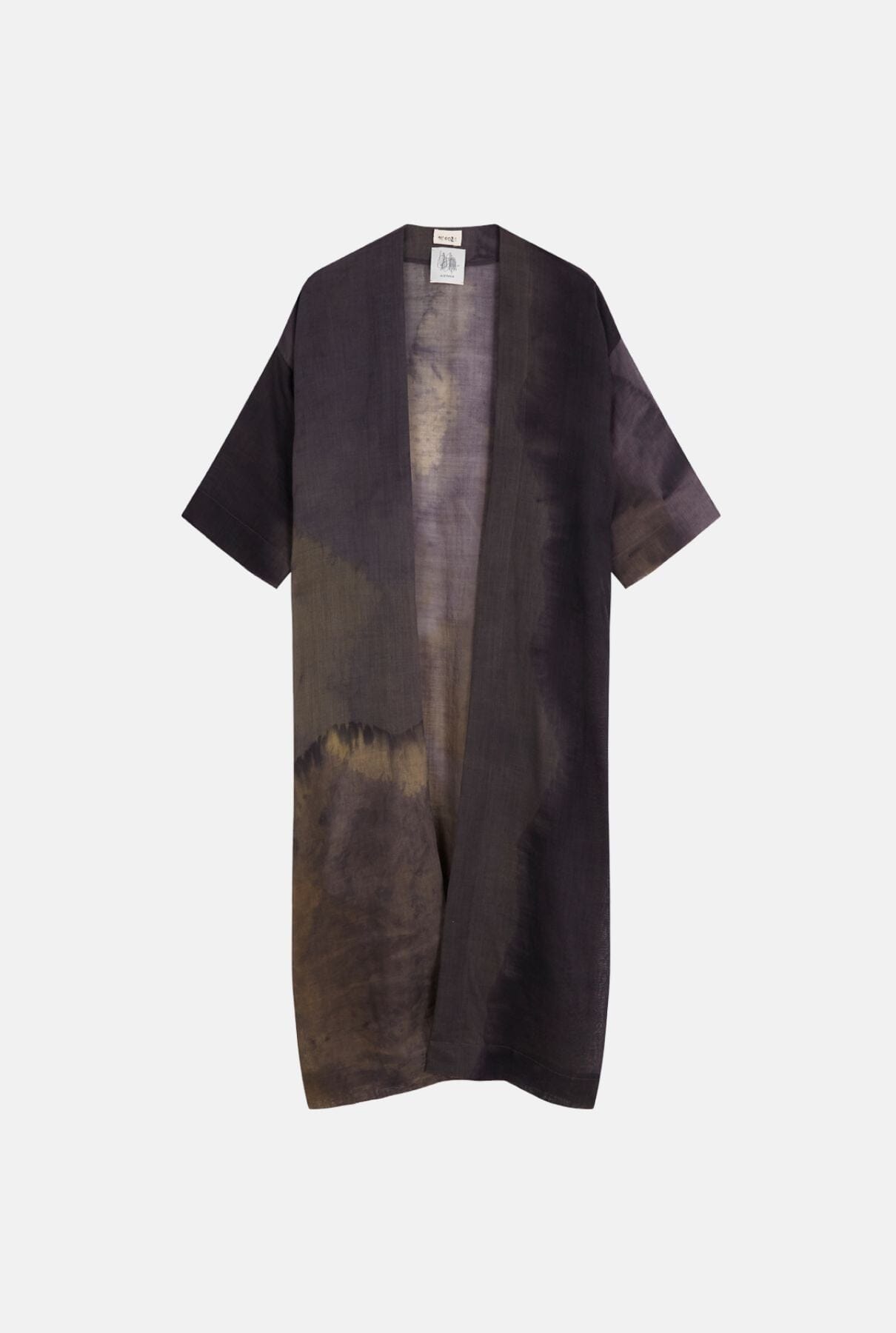 Kimono Charlotte Gold Gris Morado Capes & shawls Atelier Aletheia 