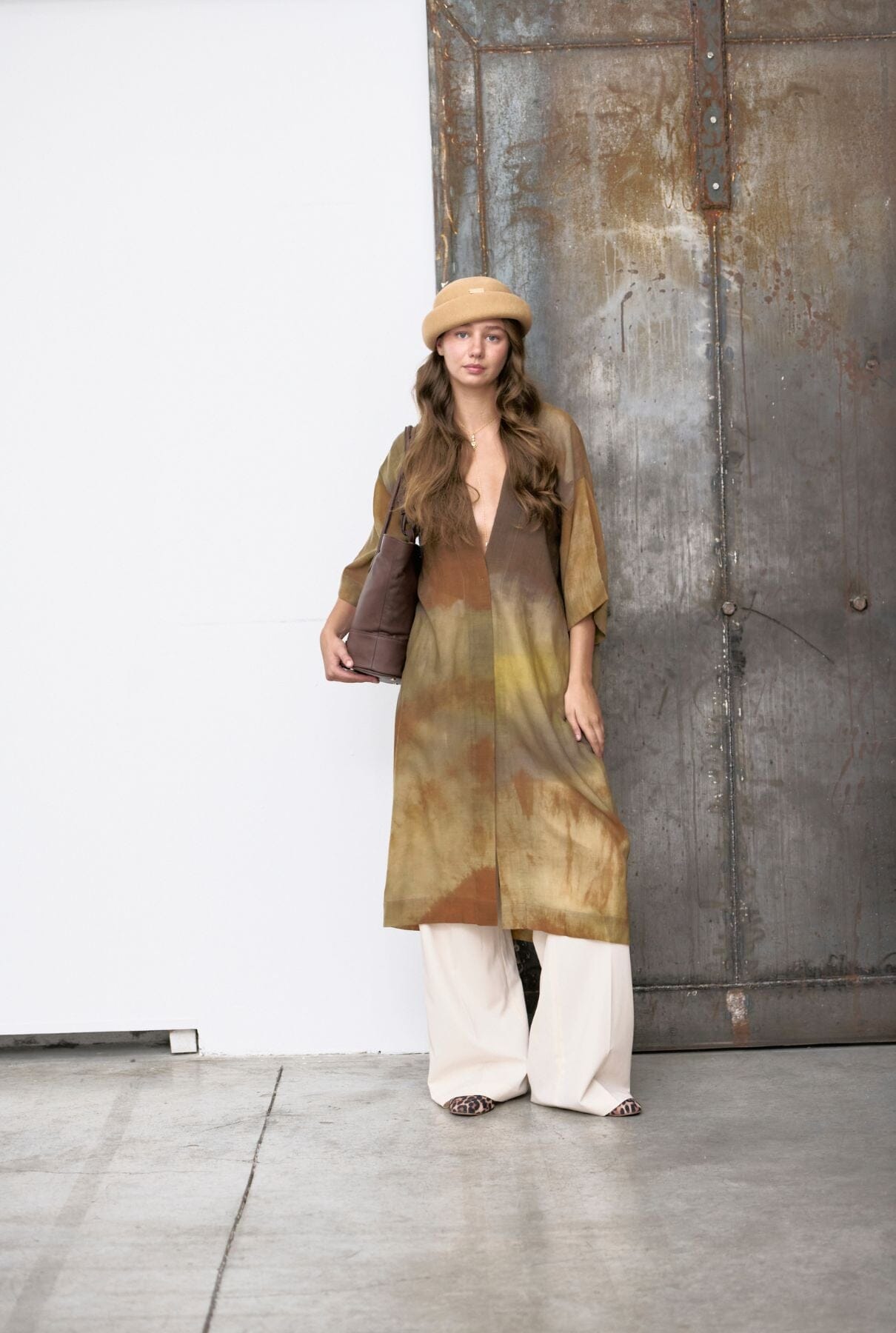 Kimono Charlotte Green Coats Atelier Aletheia 