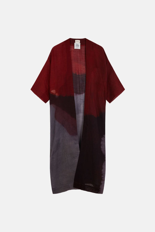 Kimono Charlotte Negro Burdeos Gris Rojo Capes & shawls Atelier Aletheia 