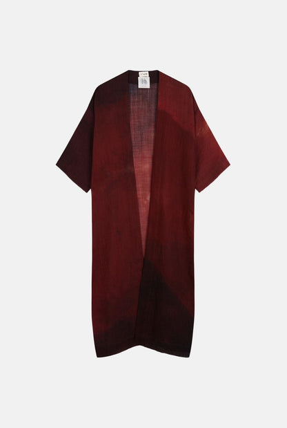 Kimono Charlotte Negro Burdeos Rojo Capes & shawls Atelier Aletheia 