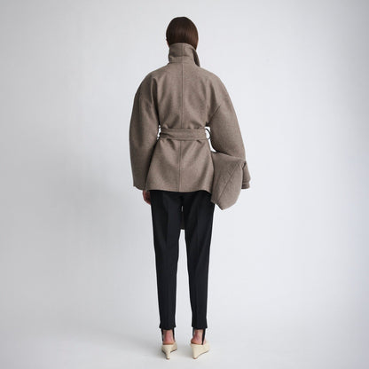 Kimono de lana beige Coats Miguel Marinero 
