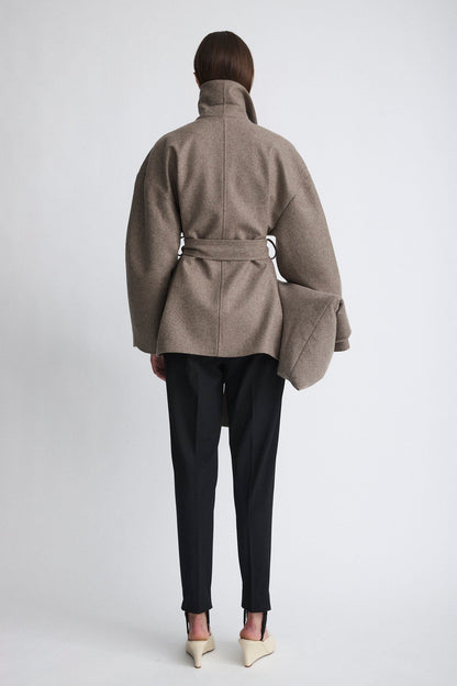 Kimono de lana beige Coats Miguel Marinero 