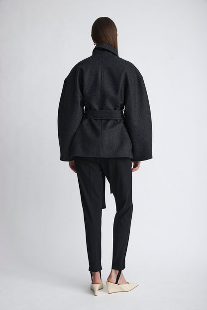 Kimono de lana gris Coats Miguel Marinero 