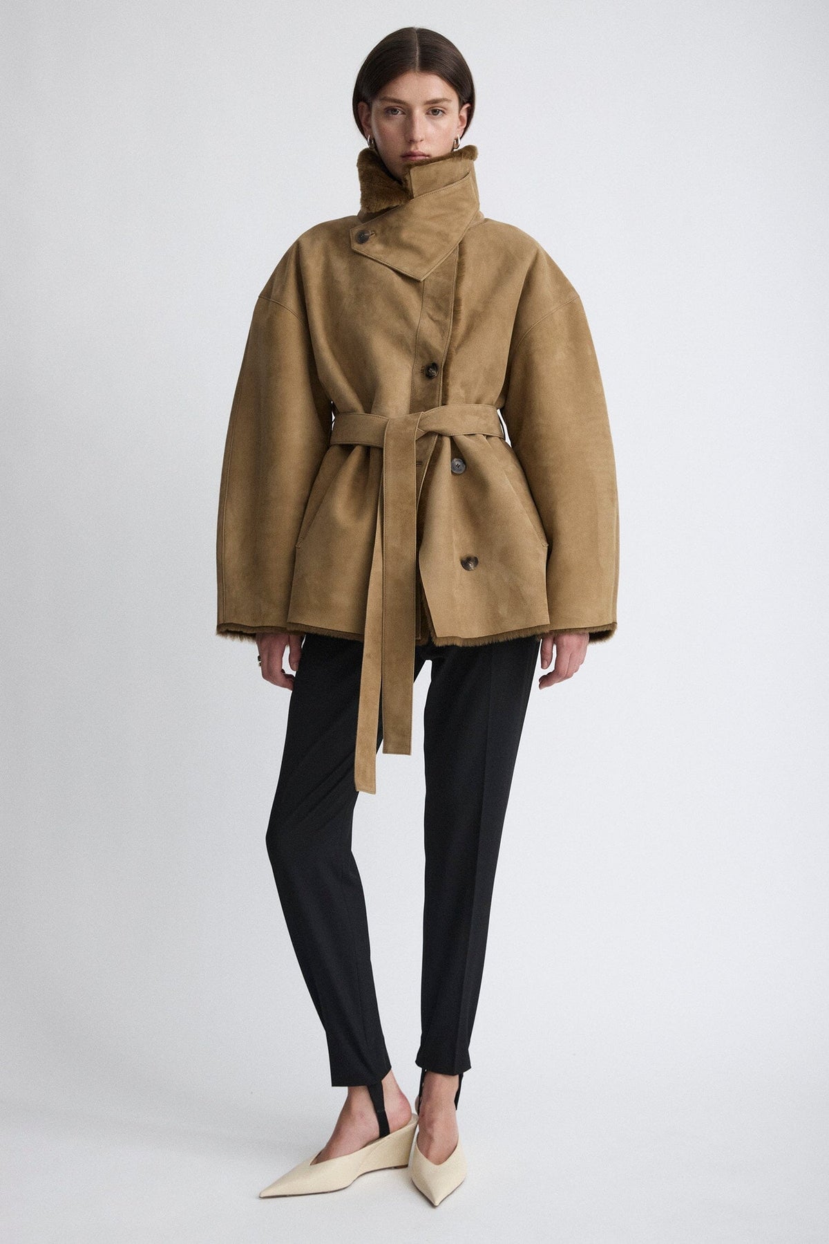 Kimono de pelo ante marrón Coats Miguel Marinero 