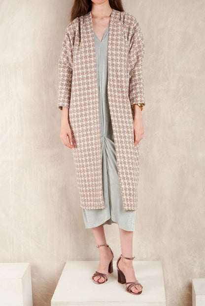 Kimono Joan Tweed Crudo Coats Duyos 