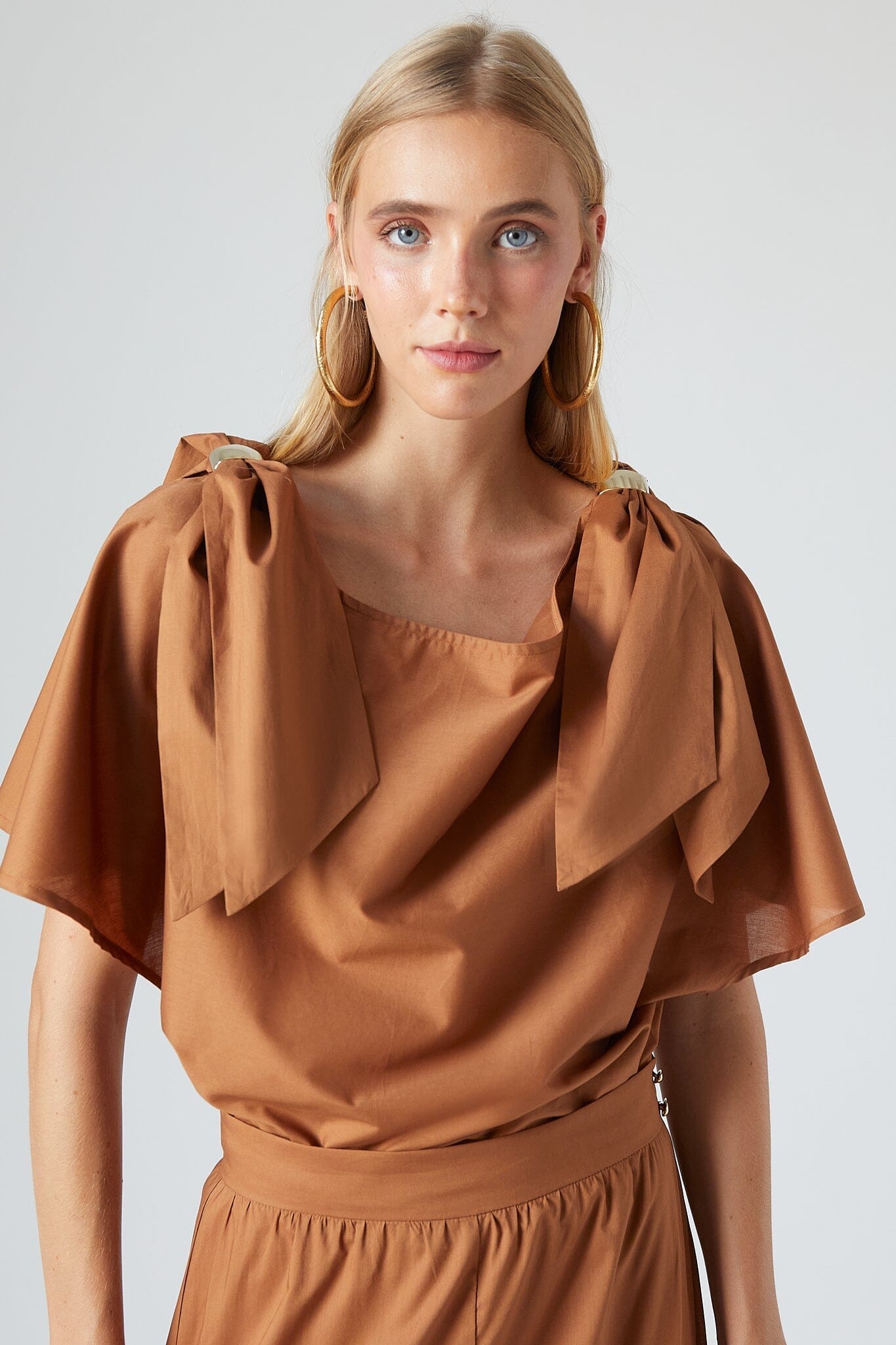 Kira Top Chocolate Tops and Blouses The Label Edition 