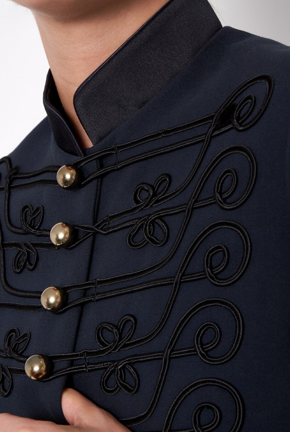 LA SPEZIA FITTED BLAZER WITH BRAIDED DETAILS Jackets The Extreme Collection 