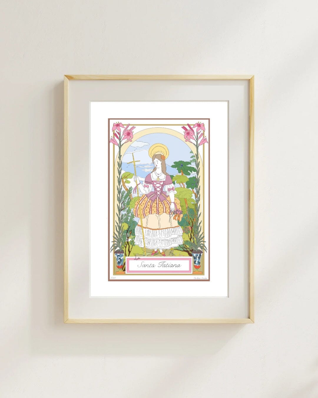 Lamina SANTA (personalizable) Paintings Carlotydes 