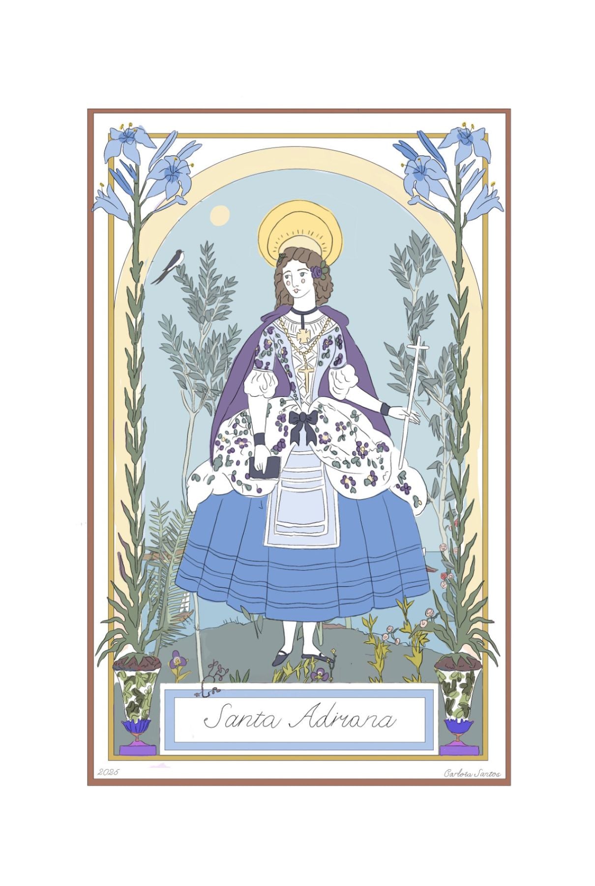 Lamina SANTA (personalizable) Paintings Carlotydes 