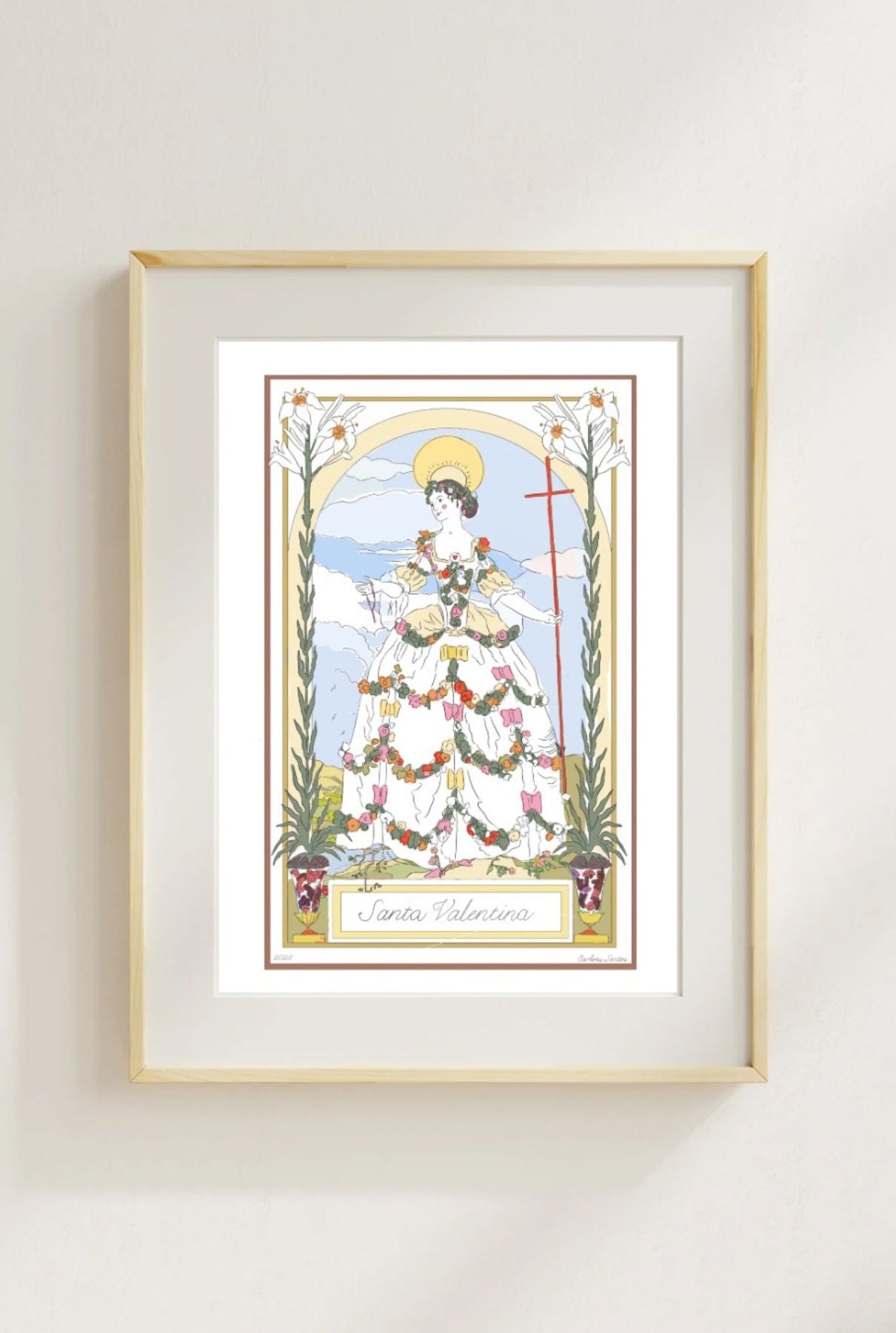 Lamina SANTA (personalizable) Paintings Carlotydes 