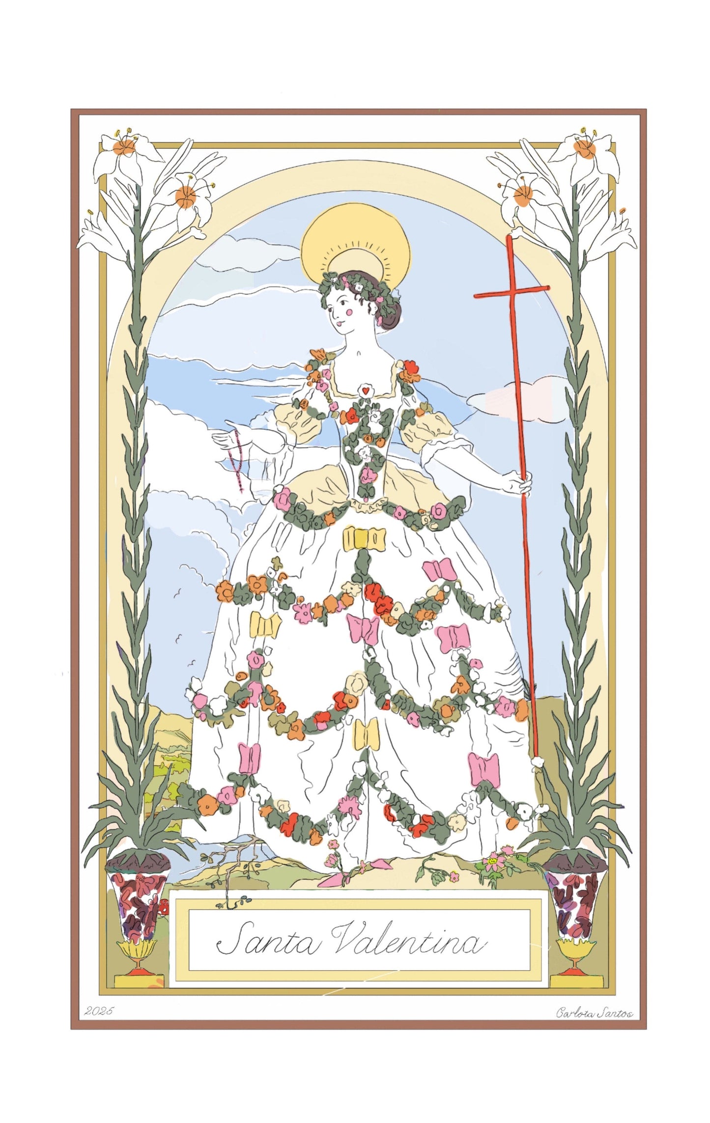 Lamina SANTA (personalizable) Paintings Carlotydes 