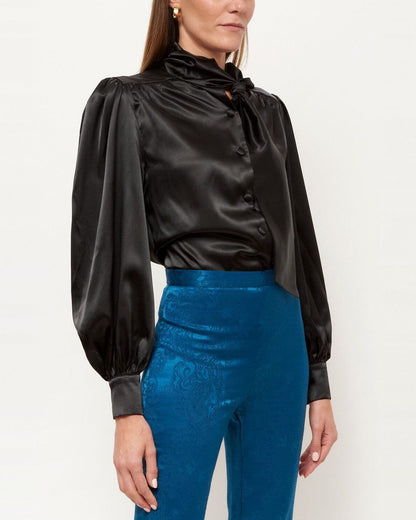 Lara black shirt Shirts & blouses Leyre Doueil 