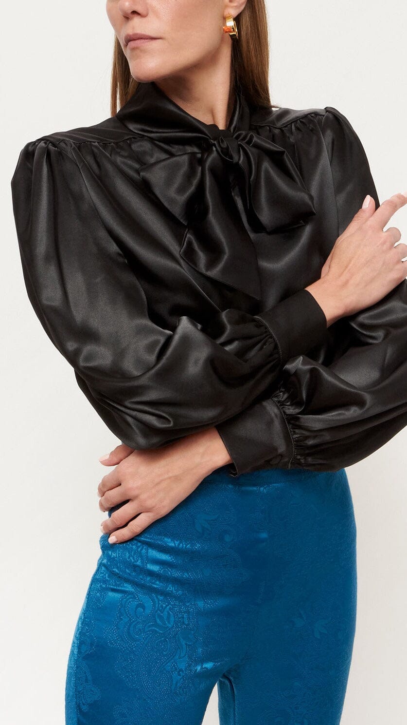 Lara black shirt Shirts & blouses Leyre Doueil 