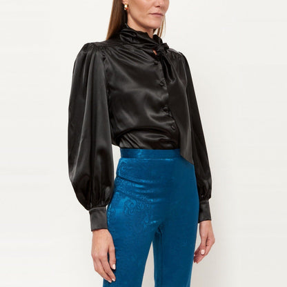 Lara black shirt Shirts & blouses Leyre Doueil 