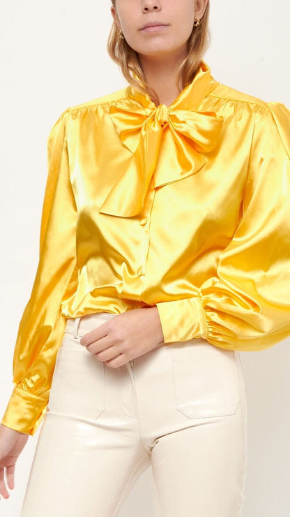 Lara yellow shirt Shirts & blouses Leyre Doueil 
