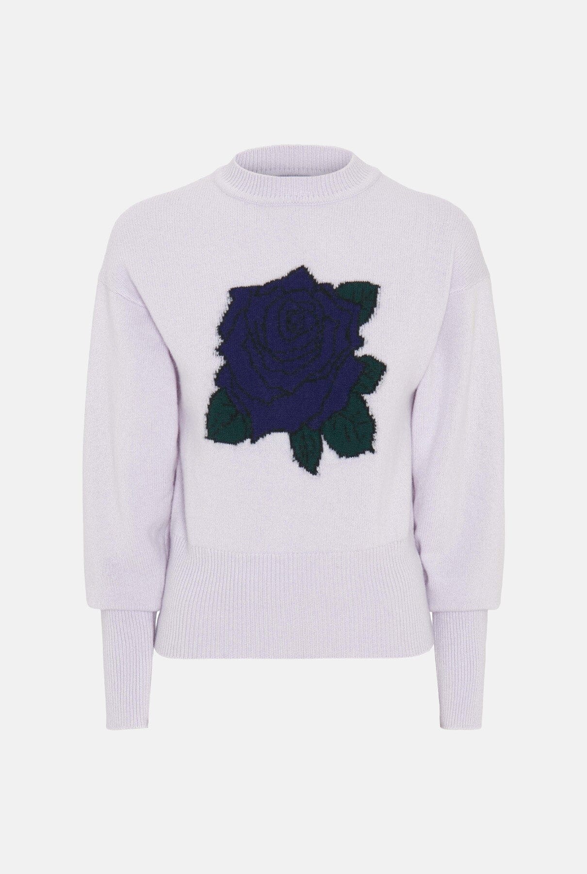 Lavender floral jacquard jumper Sweaters Mirto 