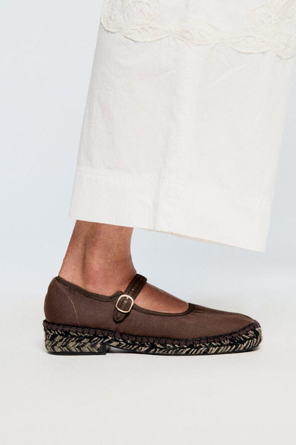 LAXE MARRON OSCURO BICOLOR Espadrilles Naguisa 