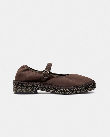 LAXE MARRON OSCURO BICOLOR Espadrilles Naguisa 