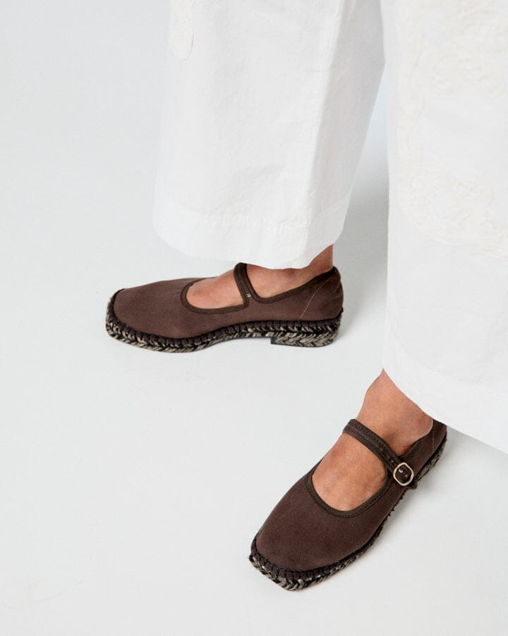 LAXE MARRON OSCURO BICOLOR Espadrilles Naguisa 