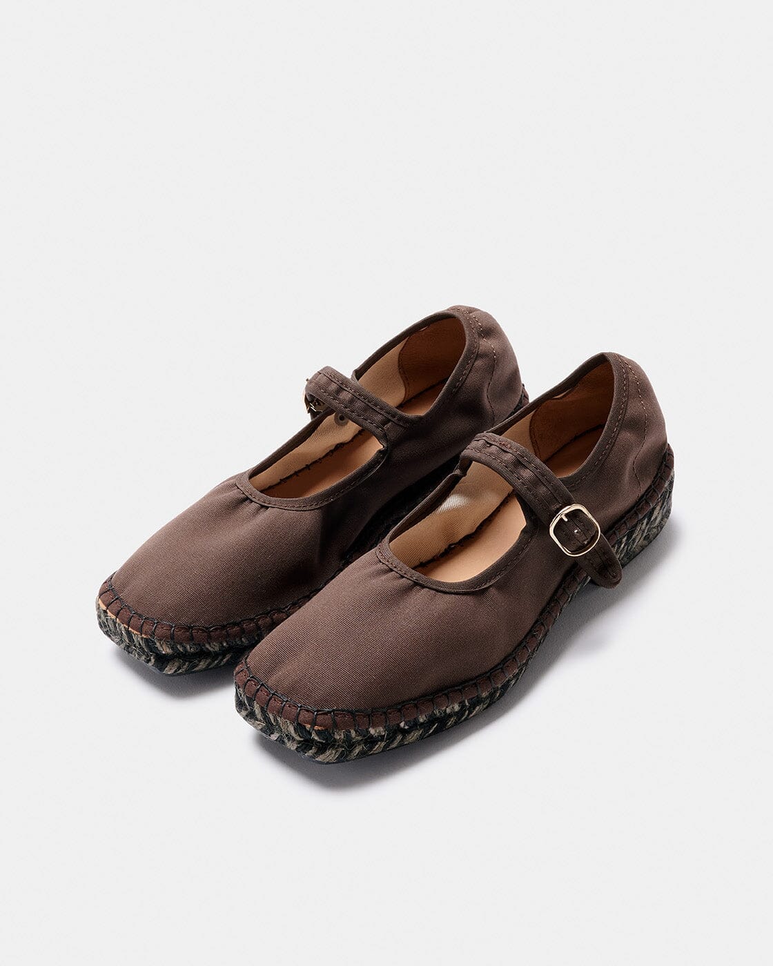LAXE MARRON OSCURO BICOLOR Espadrilles Naguisa 