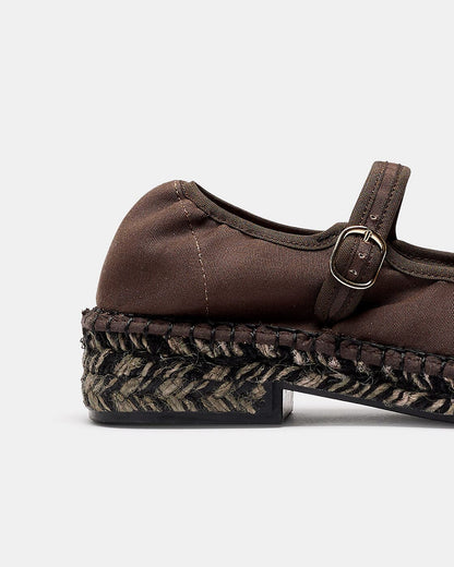 LAXE MARRON OSCURO BICOLOR Espadrilles Naguisa 