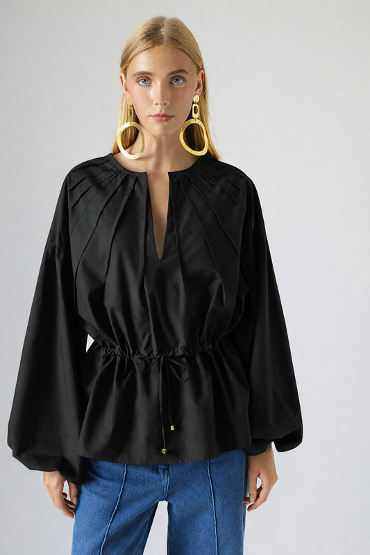 Lea Shirt Black Shirts & blouses The Label Edition 
