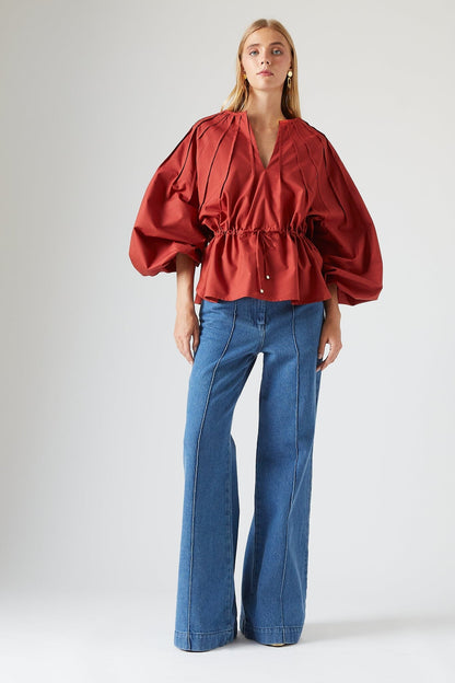 Lea Shirt Terracota Shirts & blouses The Label Edition 