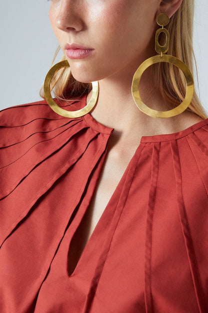 Lea Shirt Terracota Shirts & blouses The Label Edition 