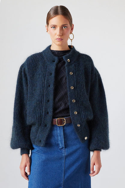 Leandra Cardigan Forest Sweaters The Label Edition 