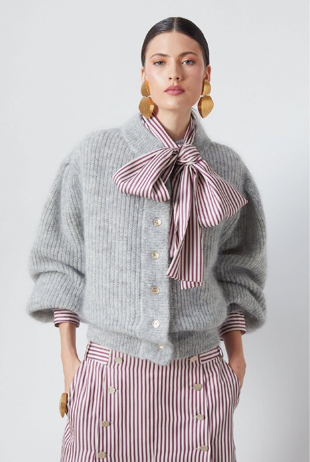 Leandra Cardigan Grey Jackets The Label Edition 