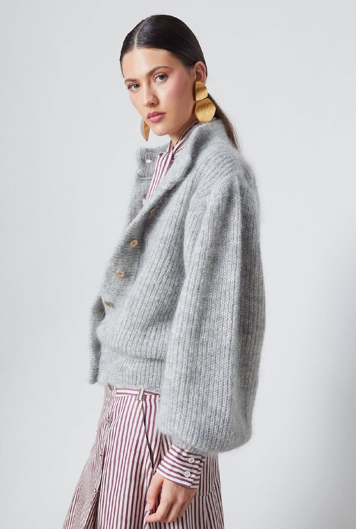 Leandra Cardigan Grey Jackets The Label Edition 