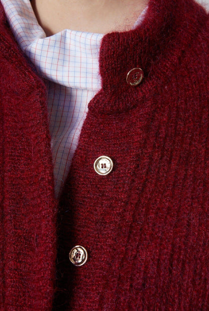 Leandra Cardigan Merlot The Label Edition 