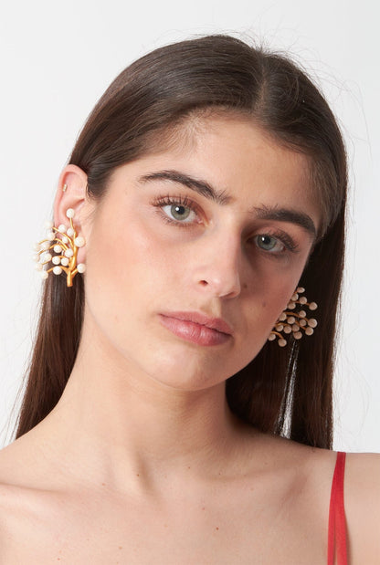 LENIKA ORO/NÁCAR - pendientes Earrings Joaquin Blanco 