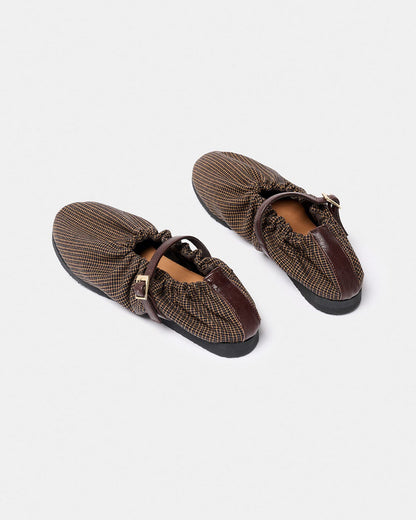 LEONORA MARRON TARTAN Mary Jane Naguisa 