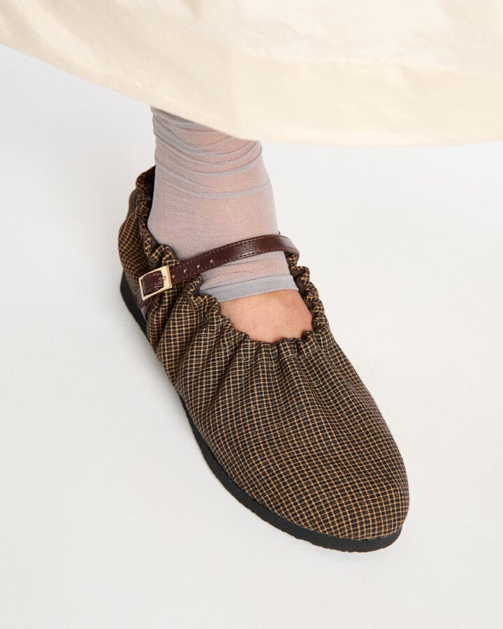 LEONORA MARRON TARTAN Mary Jane Naguisa 