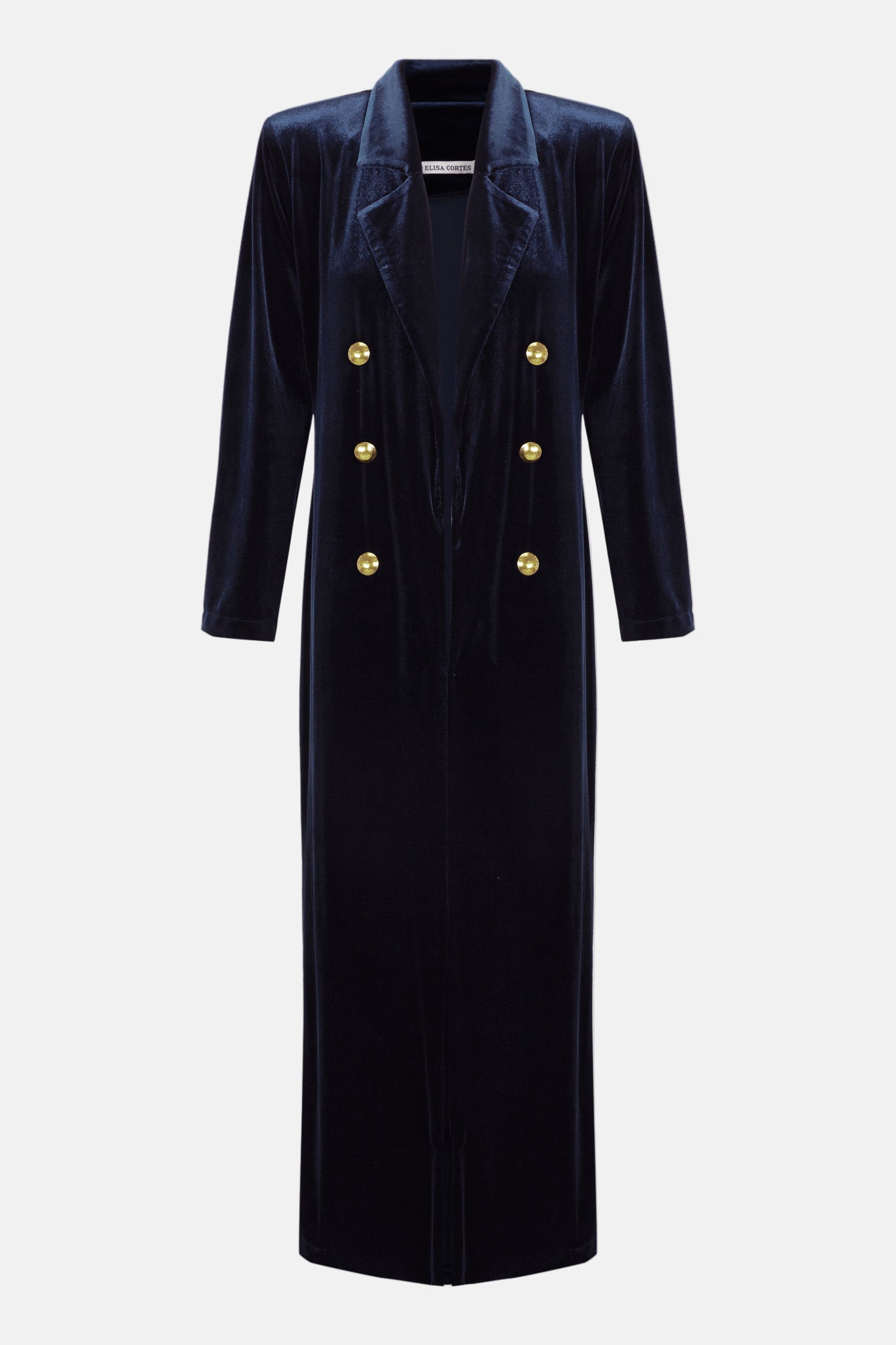 LEVITA BOTONES TERCIOPELO AZUL Jackets Elisa Cortés 