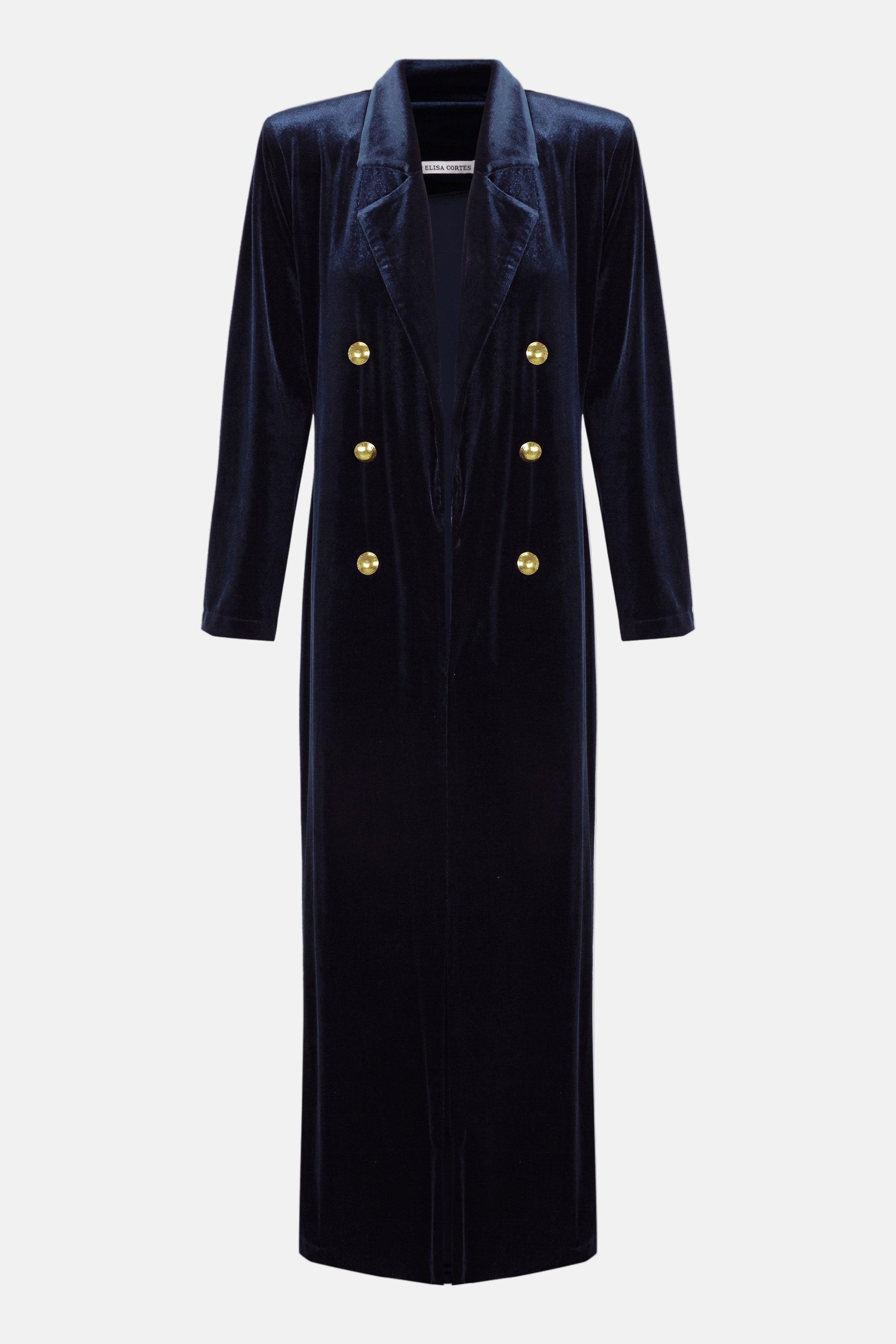 LEVITA BOTONES TERCIOPELO AZUL Jackets Elisa Cortés 