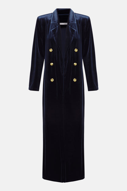 LEVITA BOTONES TERCIOPELO AZUL Jackets Elisa Cortés 